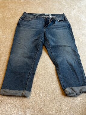 DKNY Dark Blue Cropped Ankle Jeans